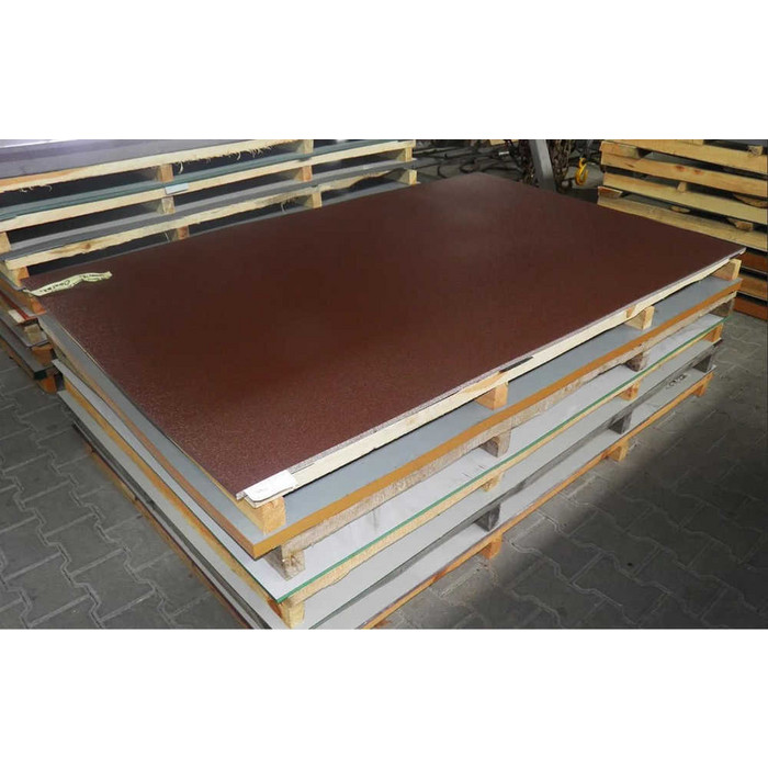Гладкий лист с полимерным покрытием 0.55 мм RAL 2004 оранжевый фото 4