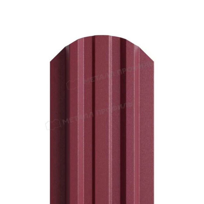 Штакетник Металл Профиль LАNE-O 0,45 VikingMP® RAL3005 Красное вино