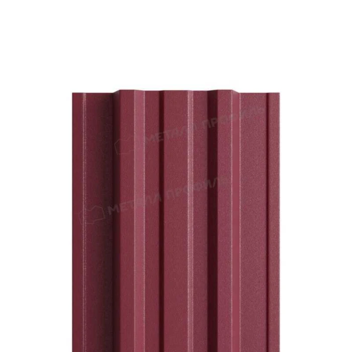 Штакетник Металл Профиль TRAPEZE-T 0,45 VikingMP® RAL3005 Красное вино