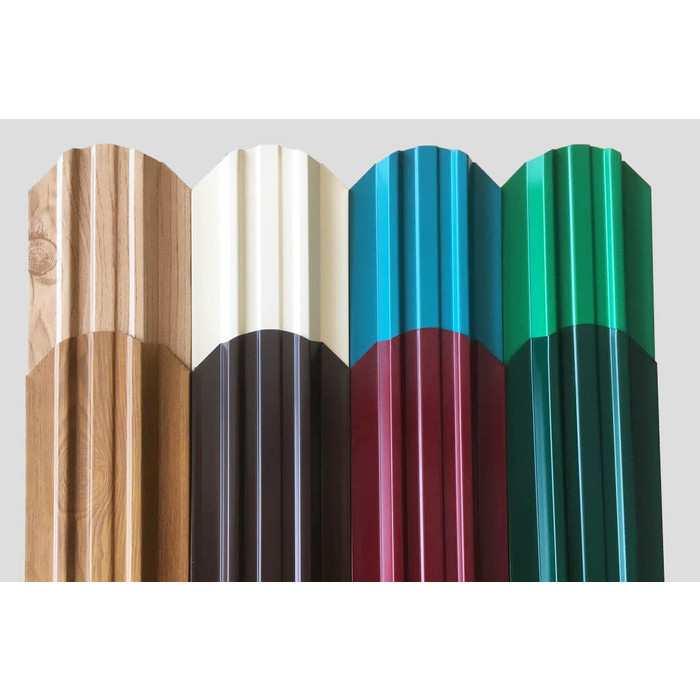 Штакетник Круглый фигурный Grand Line 0,45 Print Elite Rowan Rowan фото 2